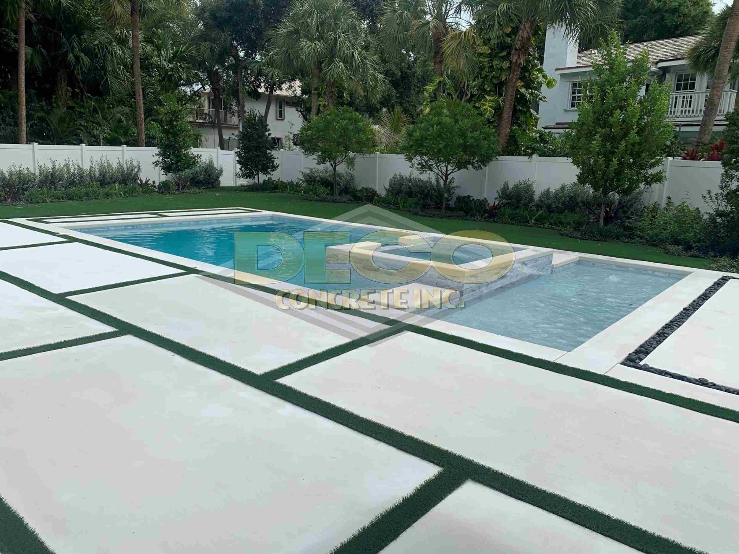 Custom concrete pads
